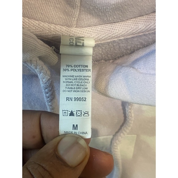 Tie Dye Hooded Sweatshirt Mens Medium Purple Independent Trading Co. Pullover - Picture 7 of 12